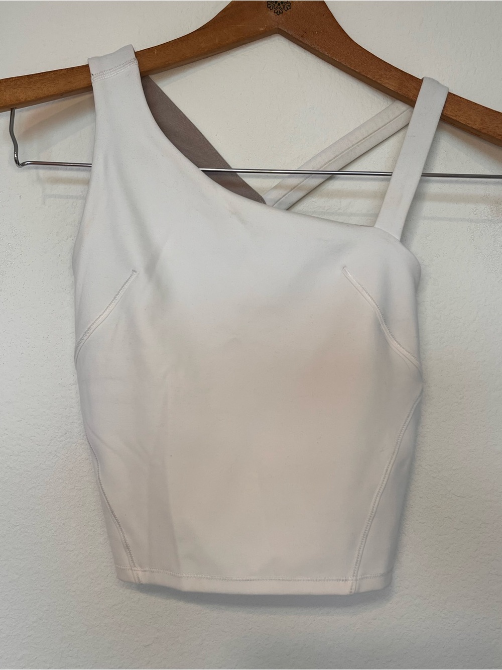 lululemon athletica White One-Shoulder Asymmetric Tank